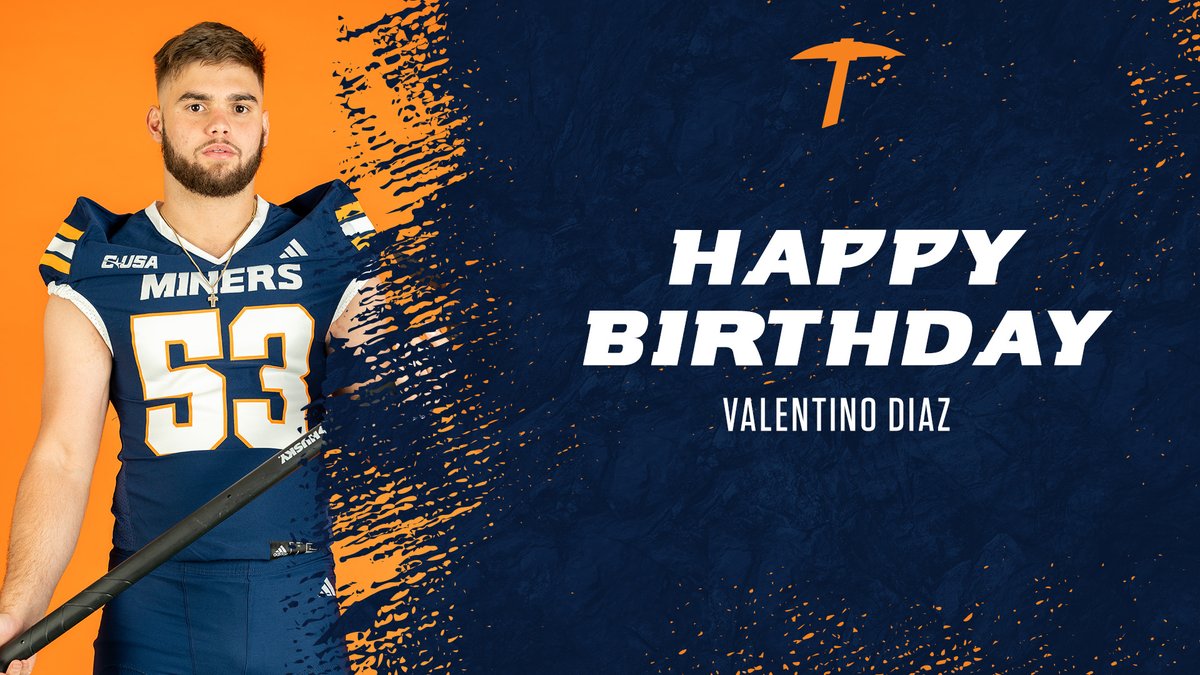 Happy birthday to Defensive End, Valentino Diaz‼️⛏️ #WinTheWest | #PicksUp @Valentinojman