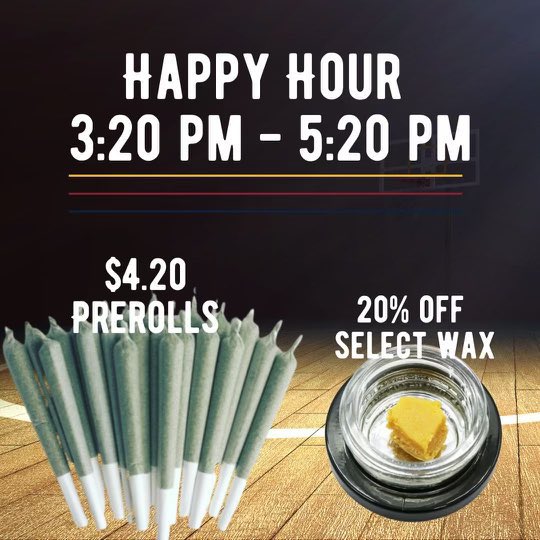 🌿 Purest, don't miss out on our Happy Hour deals from 3:20 pm to 5:20 pm. Drop by and treat yourself! 💨🍃 #blackowned #womenowned #vetowned #happyhour