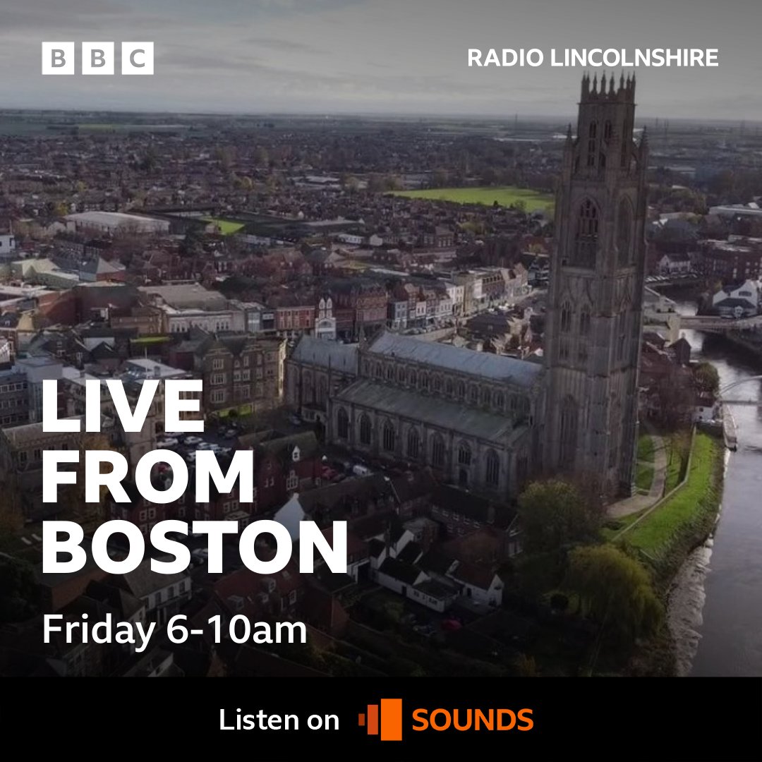 Ahead of @bostonunited's big play-off final, Friday's breakfast show is coming live from Boston town centre. 📻 Listen live on DAB, FM or on BBC Sounds: bbc.in/LincsListenLive