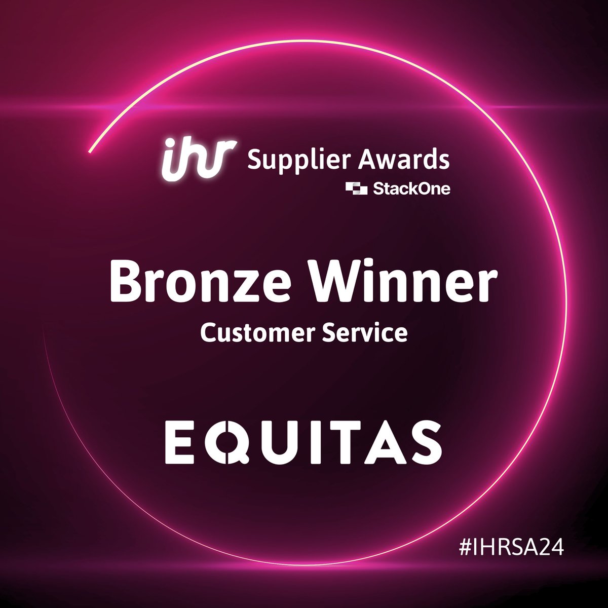 Congratulations to our 2024 Supplier Award winners of the ‘Customer Service’ category! ✨ 🏆 Gold Winner: Evidenced 🏆 Silver Winner: TopScore 🏆 Bronze Winner: Equitas #IHRSA24 🌟