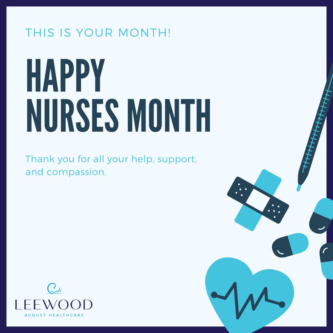 At August, we're privileged to work alongside some of the most dedicated nurses in the field. Join us in celebrating their hard work and dedication this Nurses Month! 💐💊 #NursesMonth #AugustAtLeewood