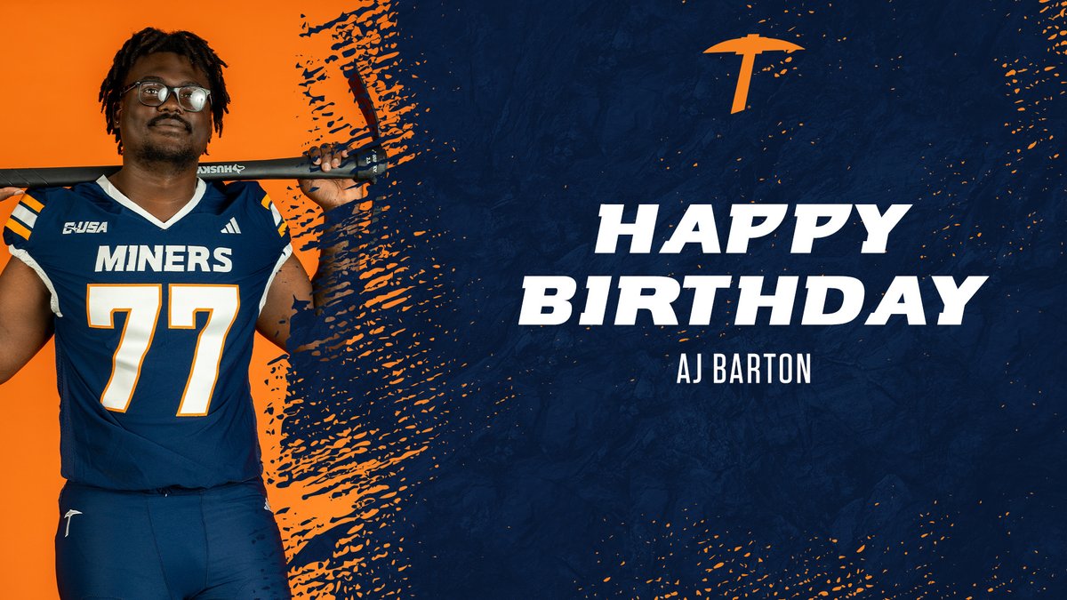 Happy birthday to Offensive Lineman, AJ Barton‼️⛏️ #WinTheWest | #PicksUp @andrebartonjr1