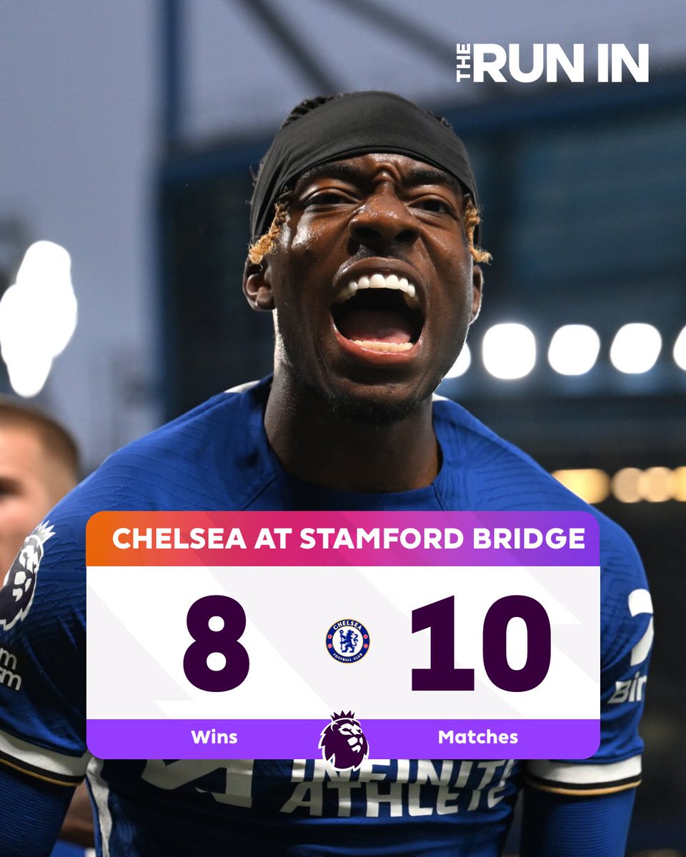 8 wins in their last 10 home matches 😤

@ChelseaFCinUSA are making Stamford Bridge a fortress once again 👊