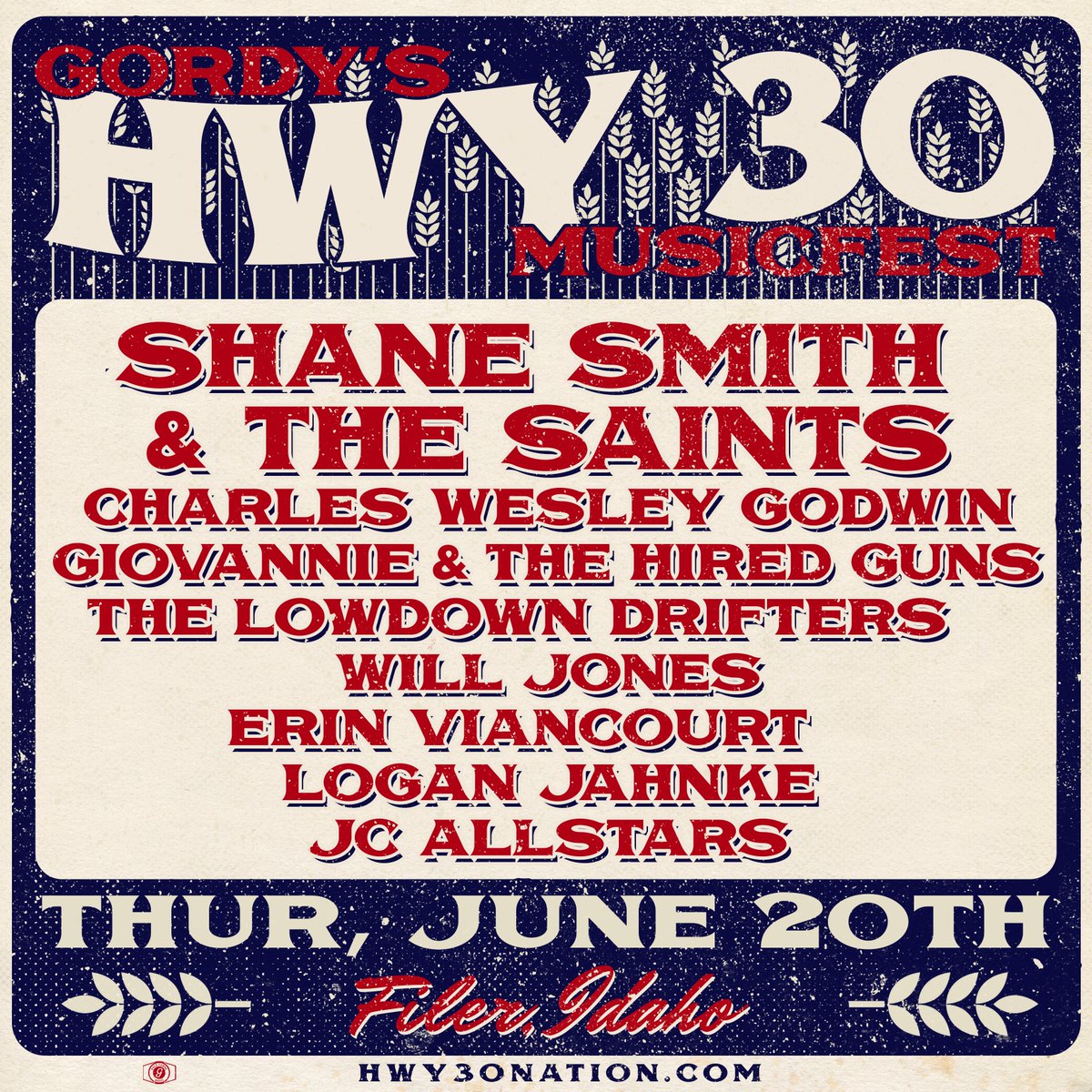Thursday, June 20th is going to be an absolute party! We can't wait for all of these incredible artists to rock the #Hwy30Stage. 🔥
Head over to our website to secure your passes TODAY... 🎟️ hwy30nation.com
