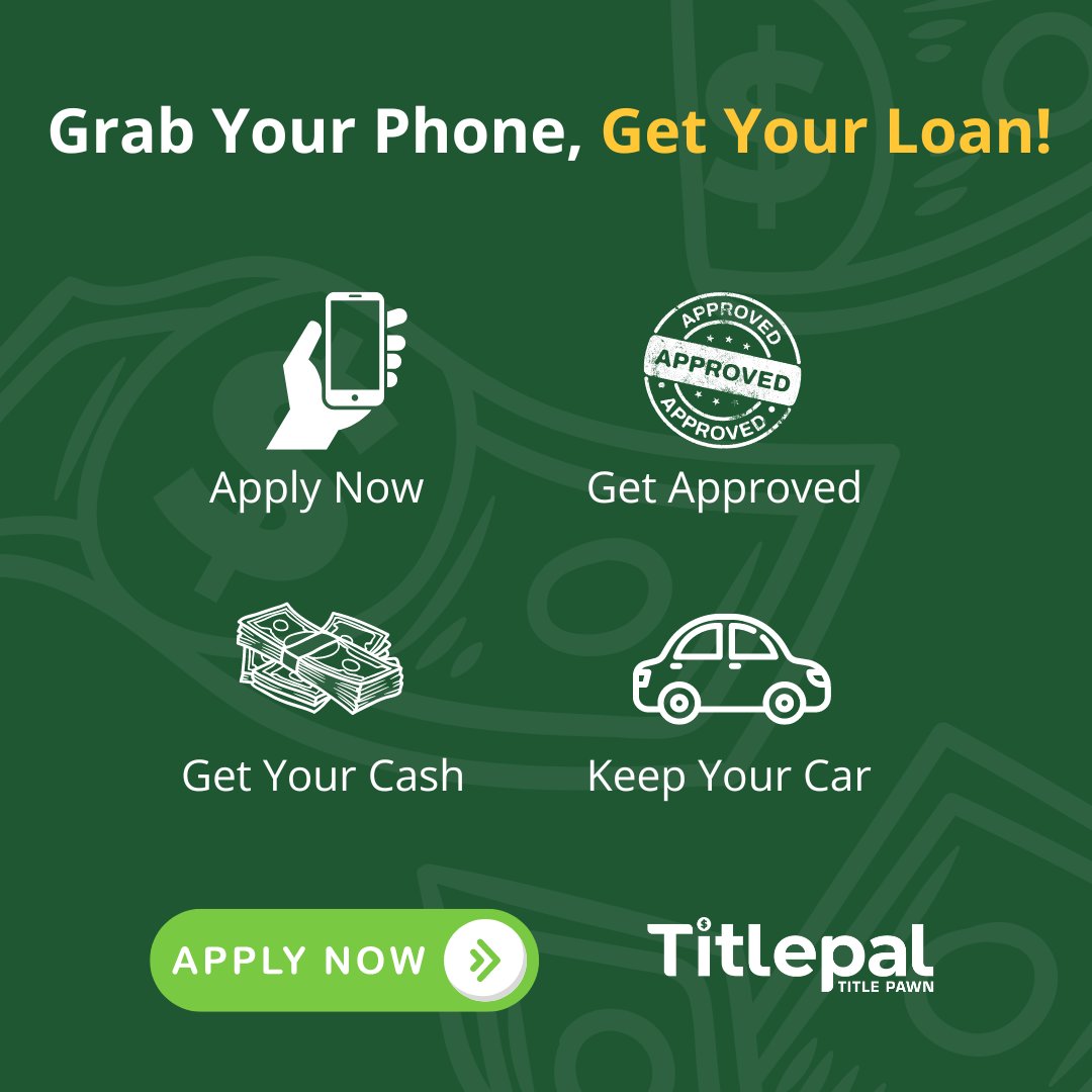 Life can throw curveballs, but TitlePal keeps you in the game. Our online title pawn loans provide fast access to cash when you need it most. Just grab your phone and get your loan in a snap. 👉Apply now: app.titlepal.com/register #TilePal #TitlePawn #Loan