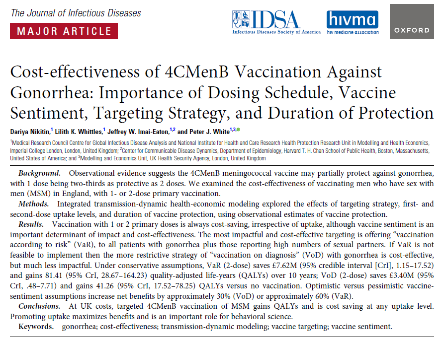 We are inching closer to a gonorrhea vaccine!! In March 2024 UK recommended 4CMenB vaccination to prevent gonorrhea. Where is the @CDCgov @NCSDDC ??