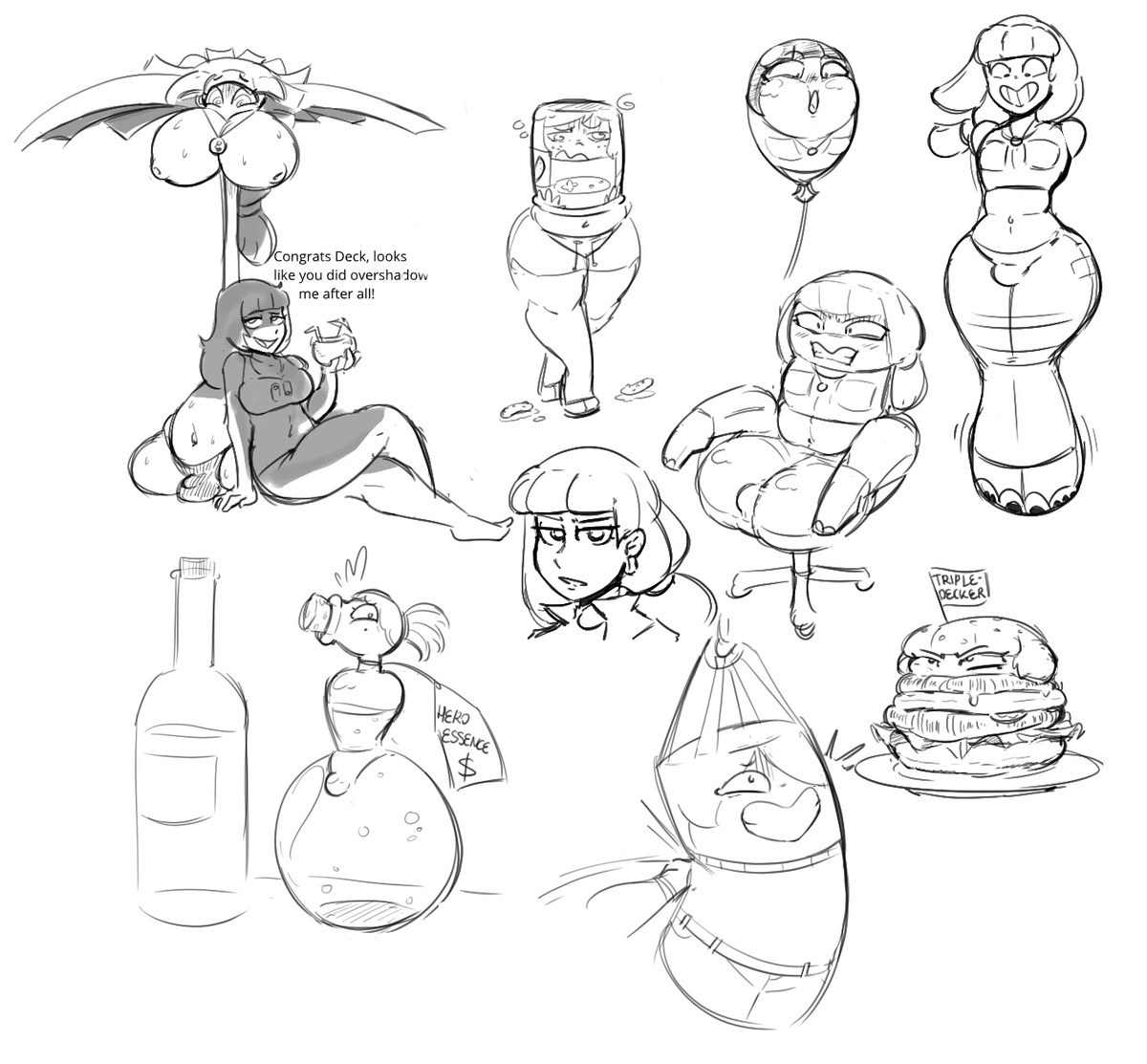 My bunch of silly doodles I did with @noah_buddy_art recently