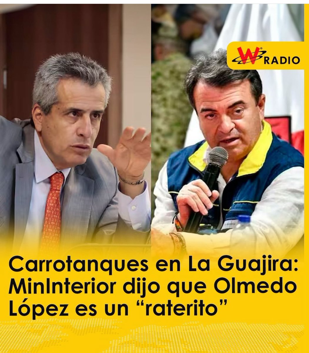 Ay Ministro @velascoluisf y ¿por qué no le advirtió eso al Presidente @petrogustavo? hubiéramos salvado miles de millones de pesos que se robaron para hacer política.  Esto es lamentable… igual la estafa al pueblo Guajiro ya no se puede tapar con un dedo. 🚛🚛🚛👏🏻👏🏻👏🏻