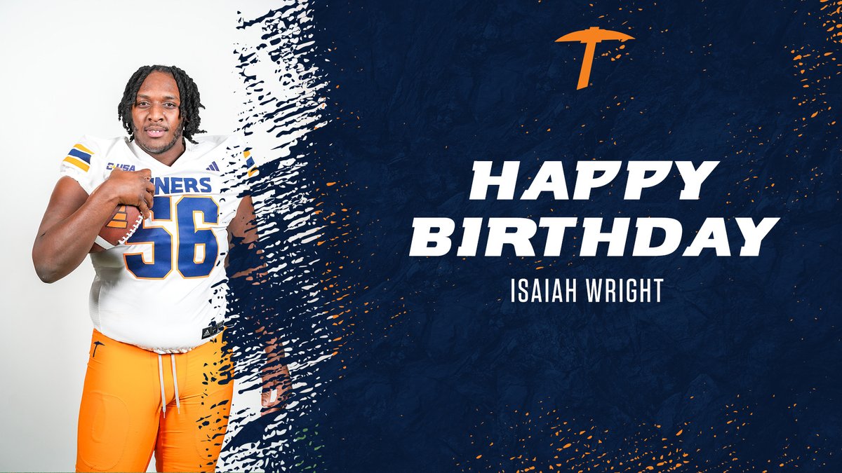 Happy birthday to Offensive Lineman, Isaiah Wright‼️⛏️ #WinTheWest | #PicksUp @isaiahwright22