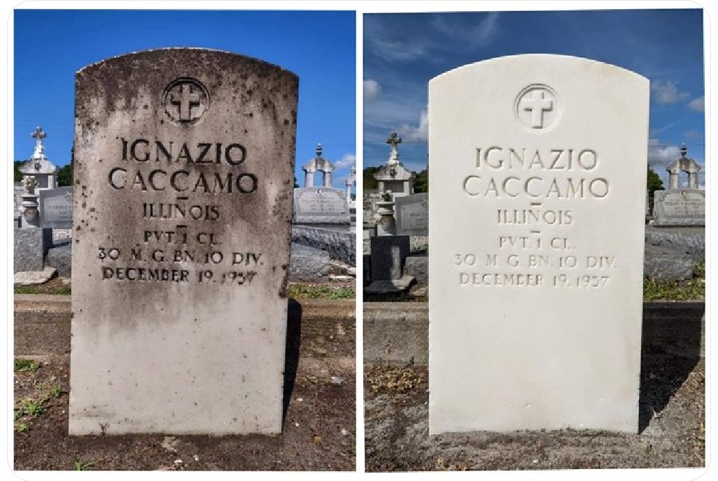 Monument restoration for Sicilian born Ignazio Caccamo who served his newly adopted Country with the United States Army during the First World War.

#Veteran #Tombstonecleaning  #Army #WorldWarI #Headstonecleaning #Immigrant #Italy #Photography #Immigration #AmericanHistory