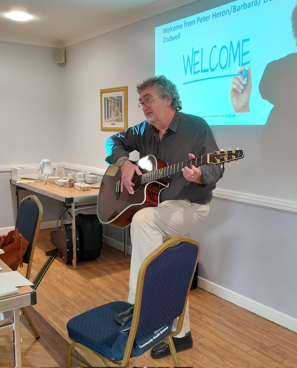 When the service lead and Lead Consultant Psychiatrist for a service, brings in his guitar collection to explain about team work and harmony. We hear you Dr Dodwell! Quite literally. #greatteam @neem_young