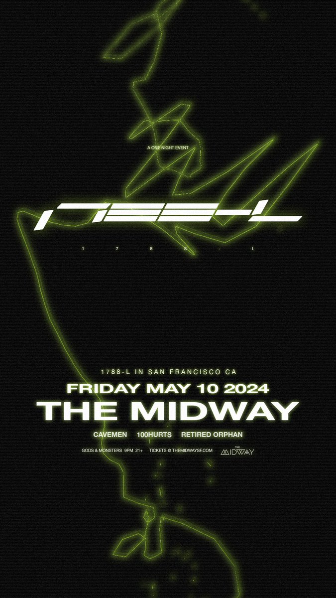 This is NOT a glitch in the transmission; 1788-L is inbound to The Midway THIS FRIDAY

Joining him, CAVEMEN, 100HURTS &amp; RETIRED ORPHAN for a unforgettable night in the Gods &amp; Monsters room of The Midway

Tix --&gt; tixr.com/e/97934