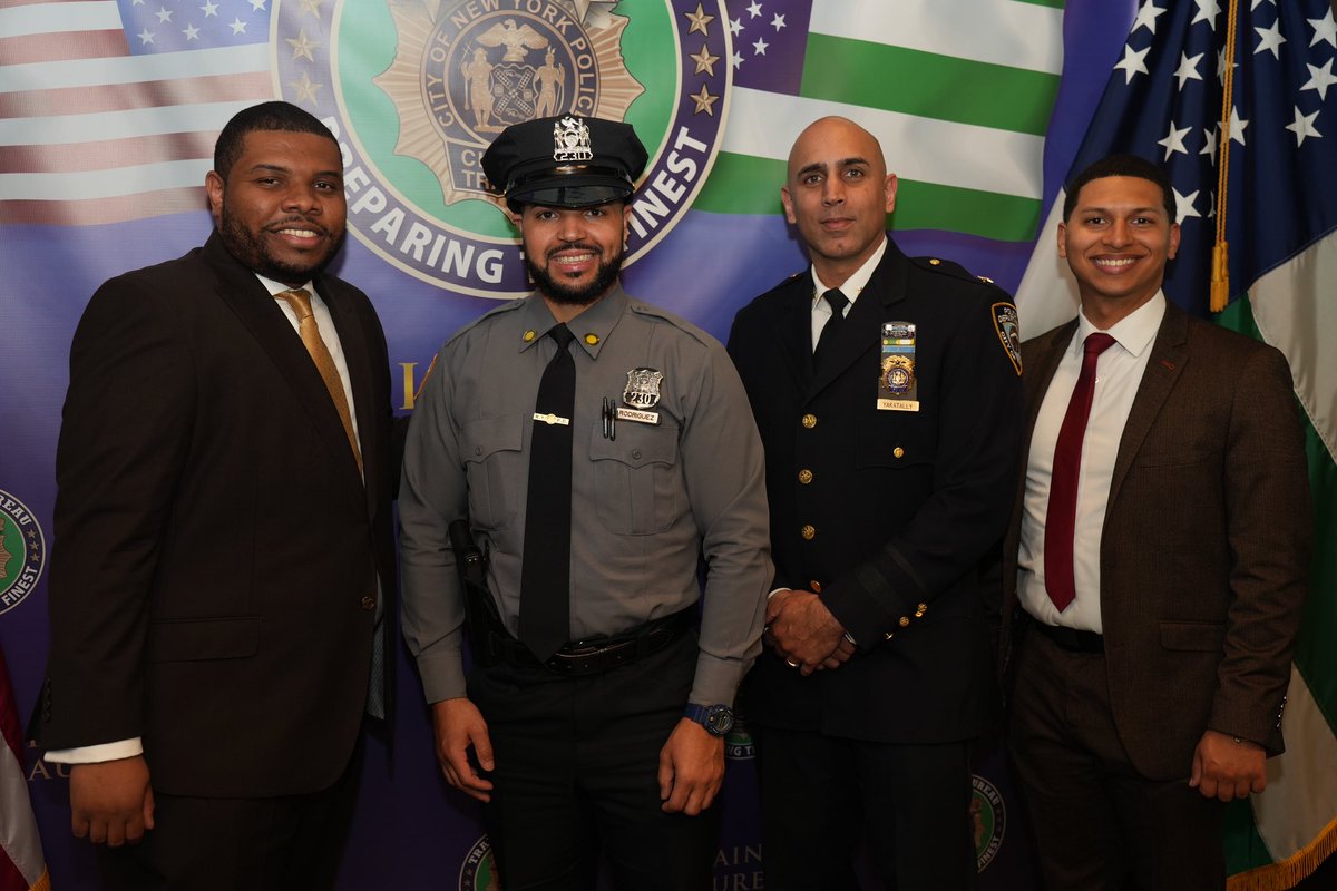 NYPD Community Affairs (@nypdcommaffairs) on Twitter photo Today our Assistant Commissioner Alden Foster along with his team had the pleasure to pin the shields  of two new Police Officers as they embarked their new journey graduating next week.  The Community Affairs Bureau continues to guide and mentor. Today our Assistant Commissioner Alden Foster along with his team had the pleasure to pin the shields  of two new Police Officers as they embarked their new journey graduating next week.  The Community Affairs Bureau continues to guide and mentor.