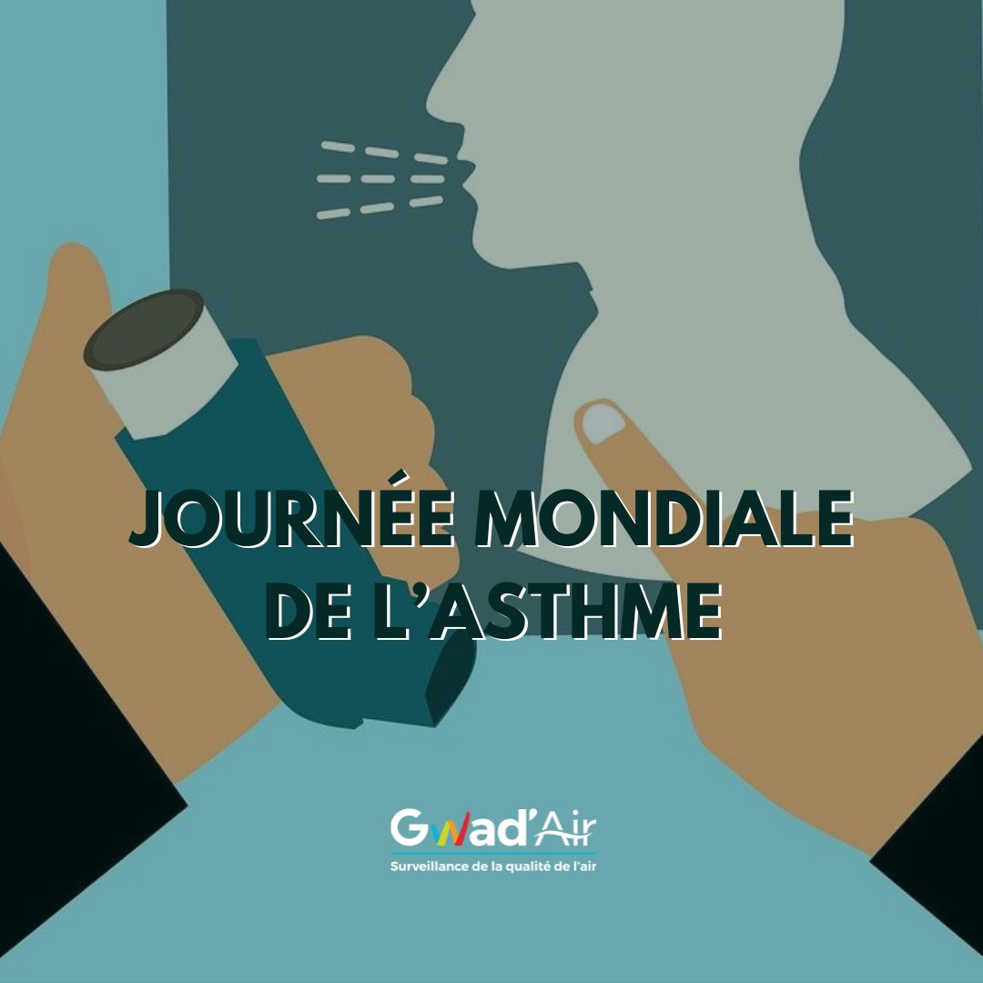 [🚨 L’#asthme ne se guérit pas] En #Guadeloupe, plus d’1 personne / 10 a déjà souffert d’asthme : nous sommes l’une des régions les plus touchées de France*. L'asthme est favorisée par des facteurs comme les poussières, #pollens, acariens, la #pollutionair ou fumée de cigarette…