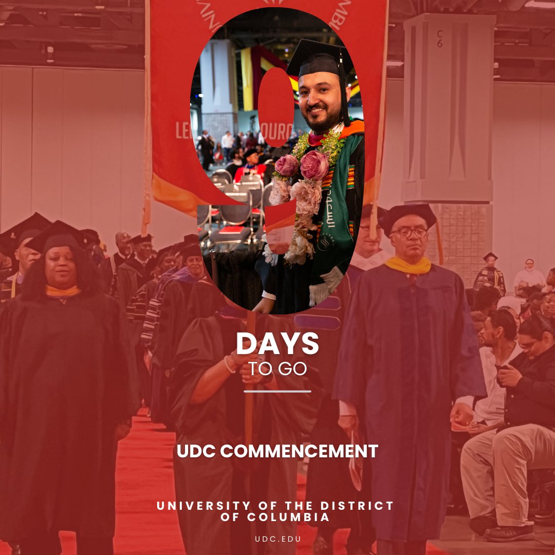 Get excited Firebirds, UDC Commencement is just 9 days away.