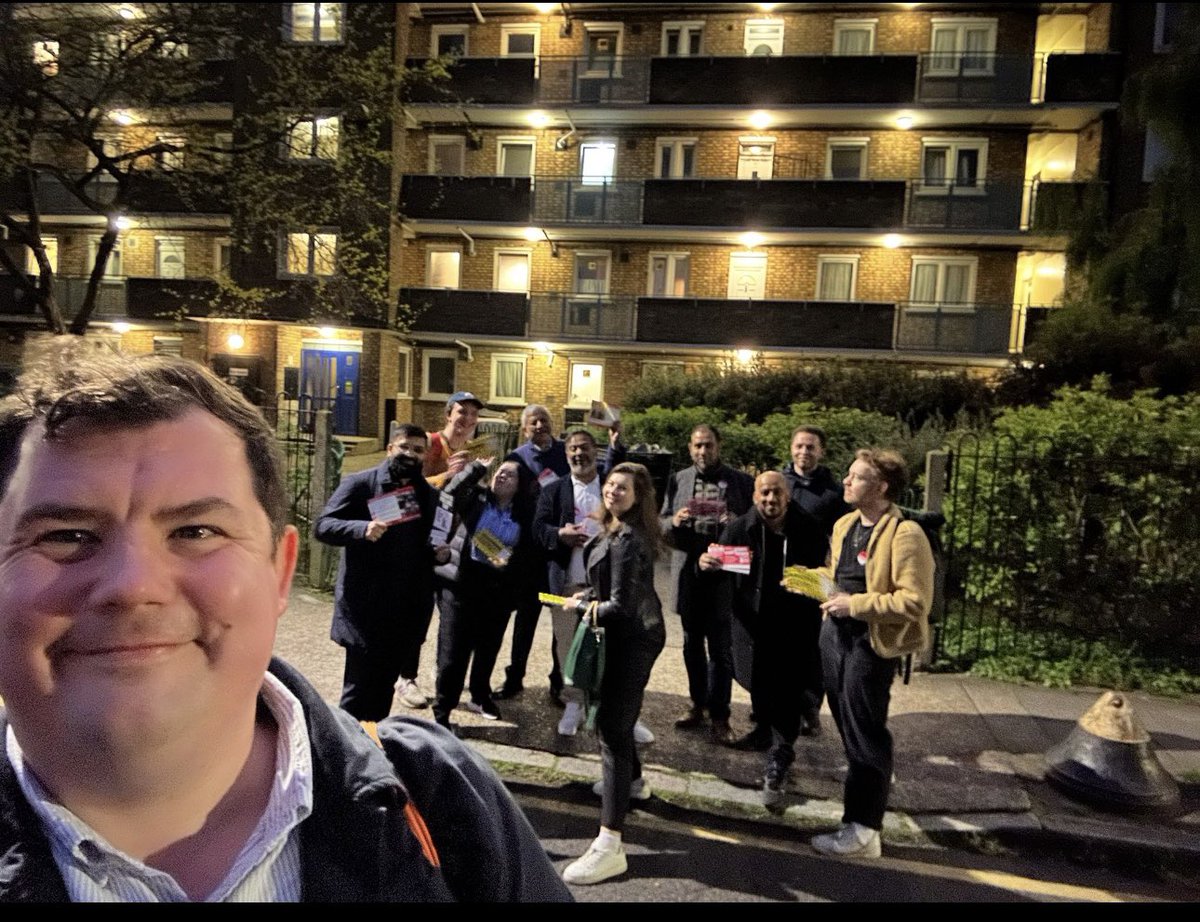 'Out in Bethnal Green until the late hours, rallying last-minute support for the incredible @SadiqKhan! Thrilled to be joined by the fantastic GLA member @unmeshdesai and our dedicated activists from @TH_Labour . Let's make a difference together! #SadiqKhan #LabourDay