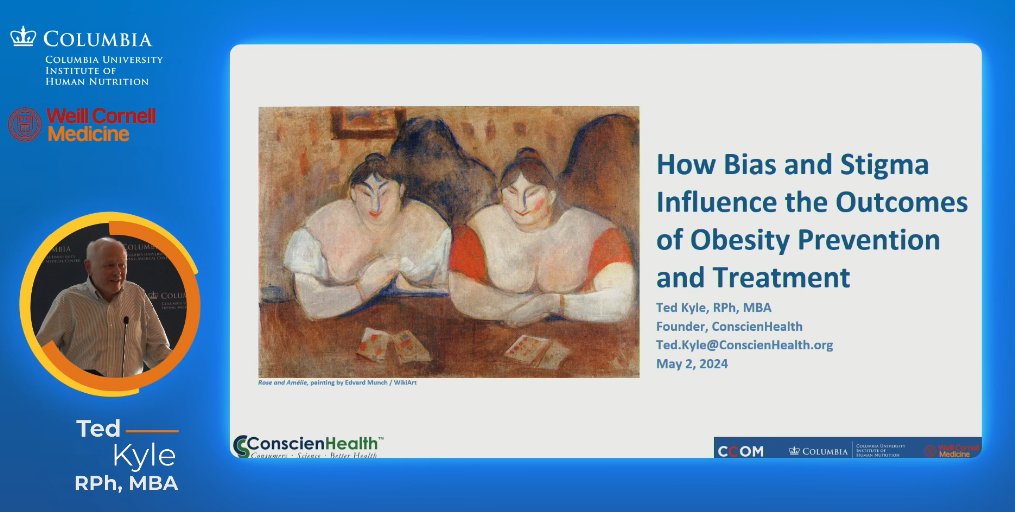 Always love @ConscienHealth 's powerful insights into how #weightbias #weightstigma are affecting #health and #obesity care 

#CCOM2024 

1/