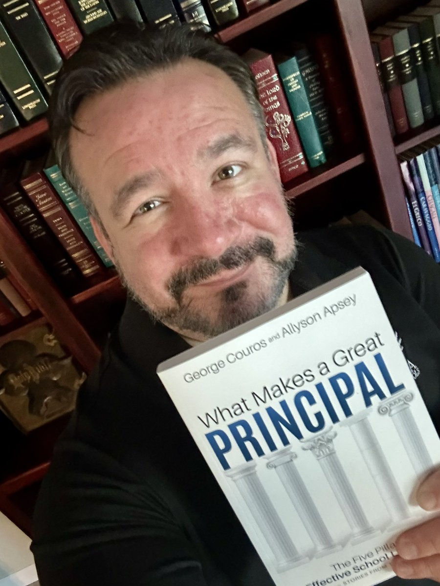 Look what arrived today! 🥳 'What Makes a Great Principal' by Allyson Apsey & George Couros!🍎 Can't wait to read!!