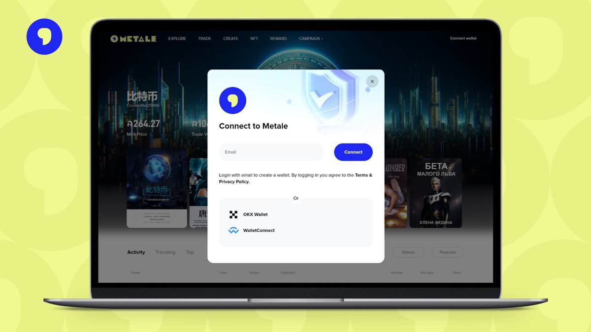 If you’re a fan of @okxweb3 or just frequently use it, your time has come! We've integrated #OKXWallet into metale.world to elevate your experience within our decentralized content distribution ecosystem to new heights! 🚀 Which wallet do you use/like the most? 👇