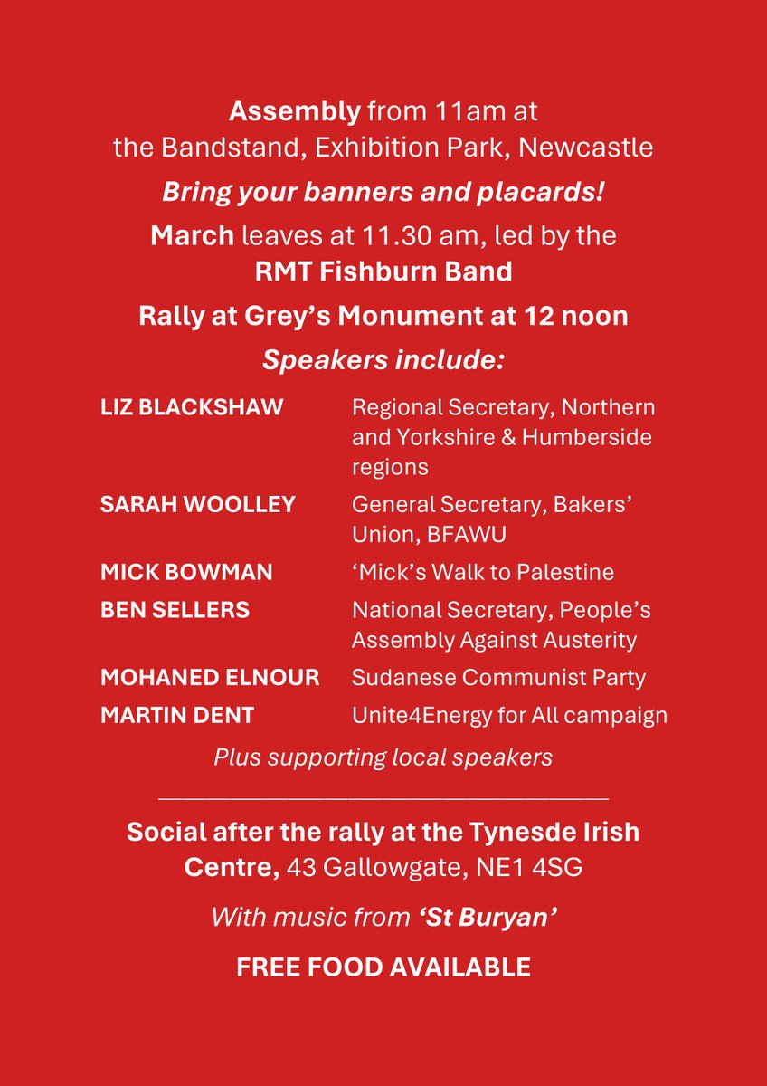 TYNE AND WEAR MAY DAY - march, rally, social. Jude Letham, KONPNE Co-ordinator, will be speaking at the rally. Help needed in carrying the KONPNE banner & distributing Peoples NHS campaign leaflets – see you at Exhibition Pk at 11am or please contact us at konpnortheast@gmail.com