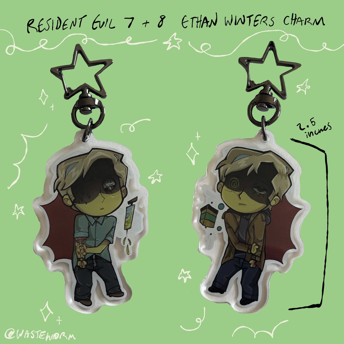 the new charms have been added to my shop and are ready to ship out! Here’s my obligatory promo 🍷 #ethanwinters #residentevil etsy.com/listing/171077…