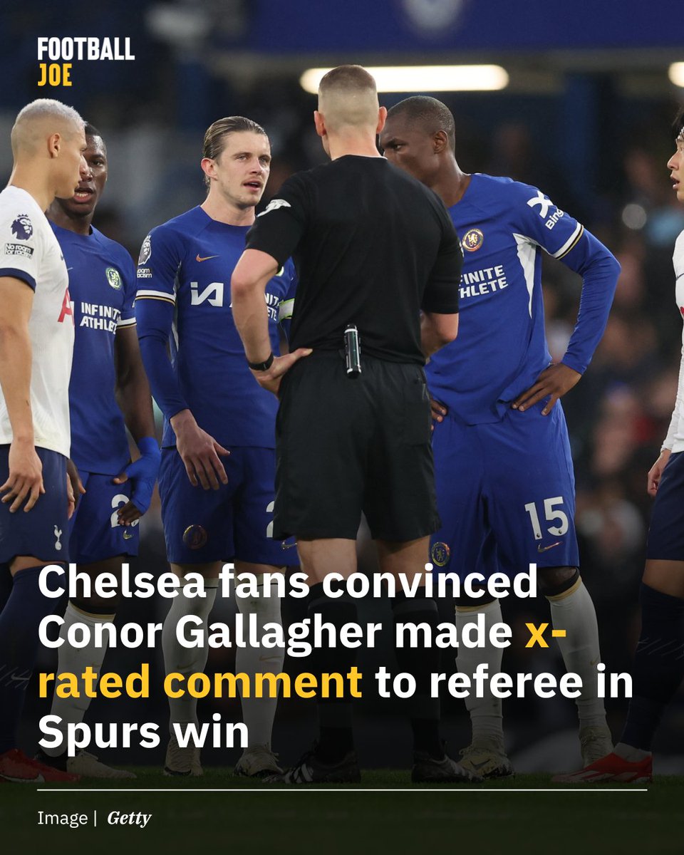 Some Chelsea fans think they know what Gallagher said 👀 Read more: bit.ly/3UHSJYb