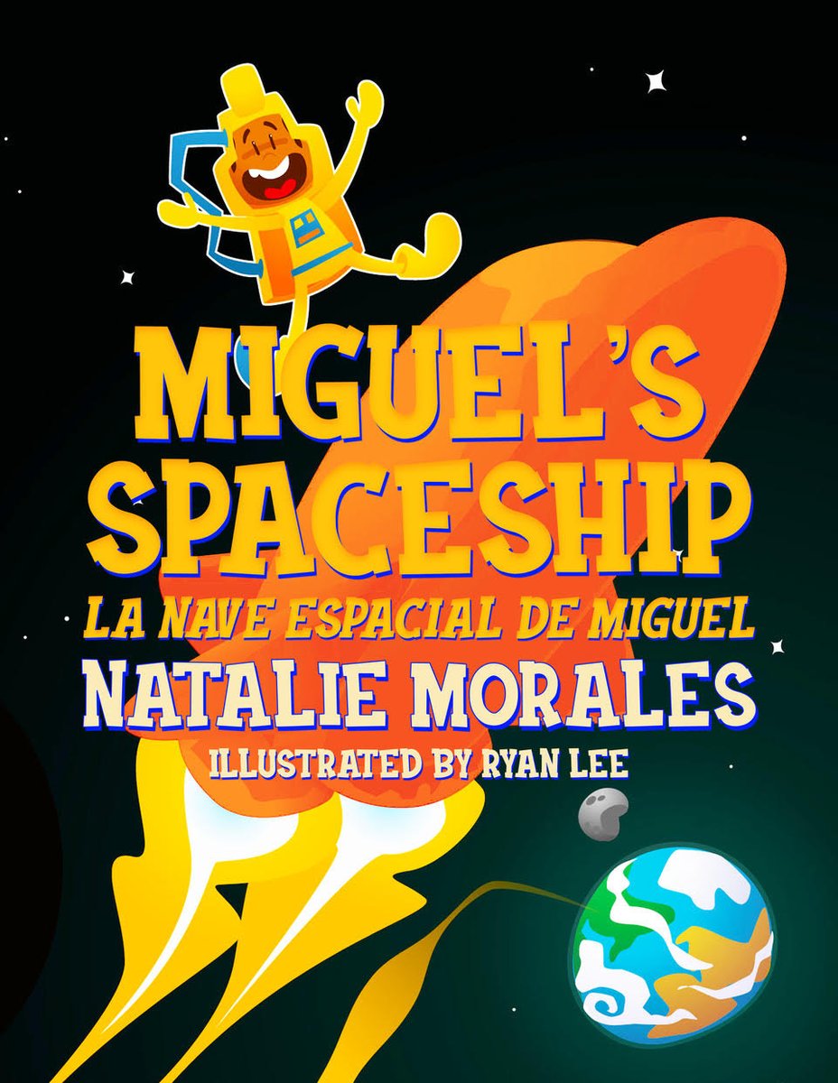 We're proud to introduce Miguel's Spaceship: La Nave Espacial de Miguel written by Natalie Morales and illustrated by Ryan Lee. Join Miguel and his abuelita on an exciting adventure as they build a spaceship and learn Spanish while making some delicious Salvadoran treats!