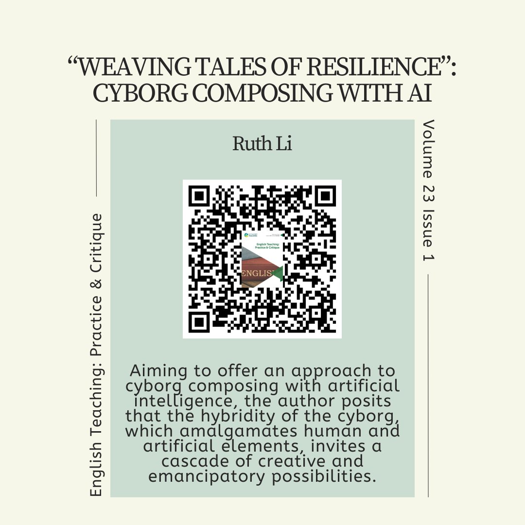 Next: “Weaving Tales of Resilience”: Cyborg Composing with AI by Ruth Li offering an approach to cyborg composing w/ AI, the author posits the hybridity of the cyborg, which amalgamates human and artificial elements, invites a cascade of creative and emancipatory possibilities.