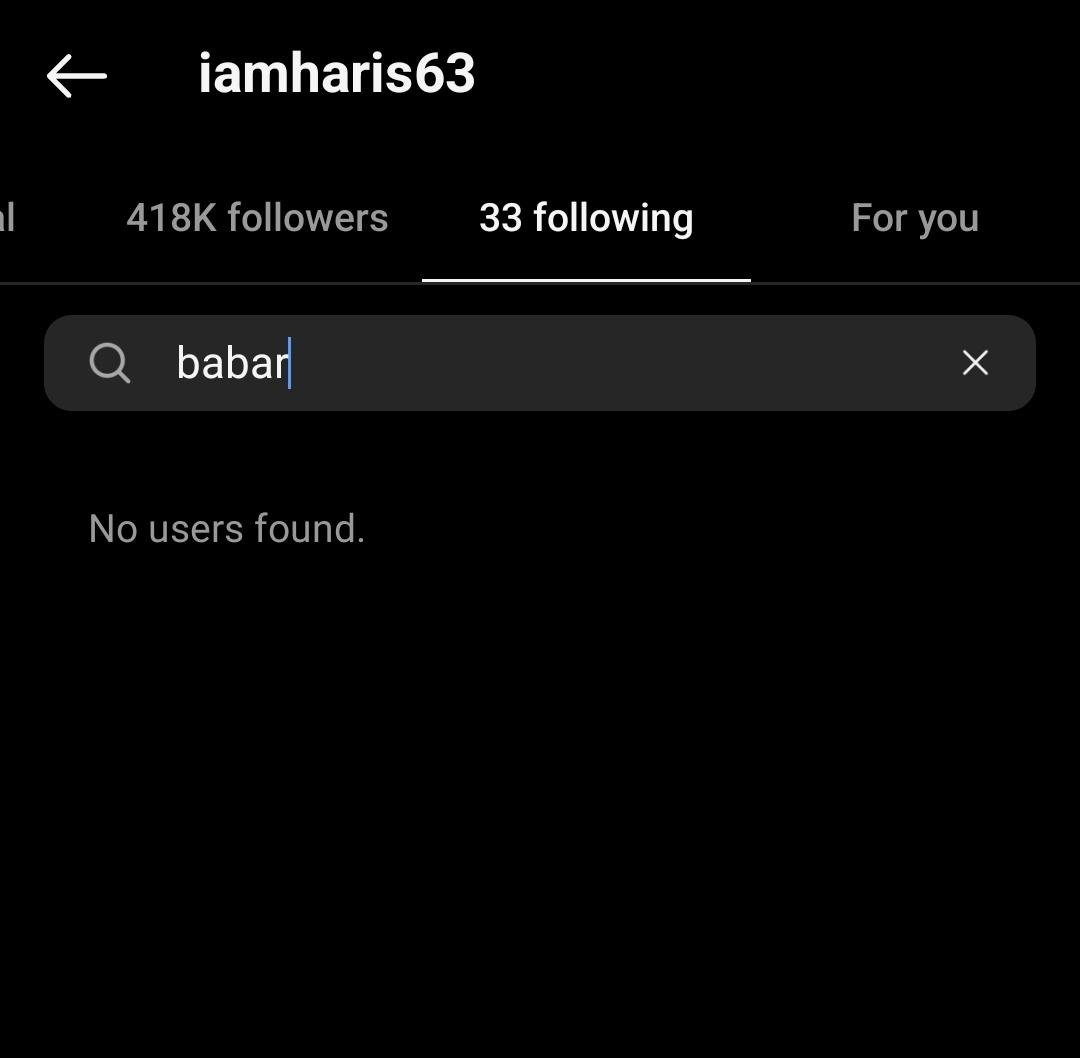 Pakistani wicketkeeper-batsman Muhammad Haris, fed up with the injustices of Babar Azam, has taken to Instagram to unfollow him and his own franchise Peshawar Zalmi🤯
#PakistanCricket #mharisfort20wc
