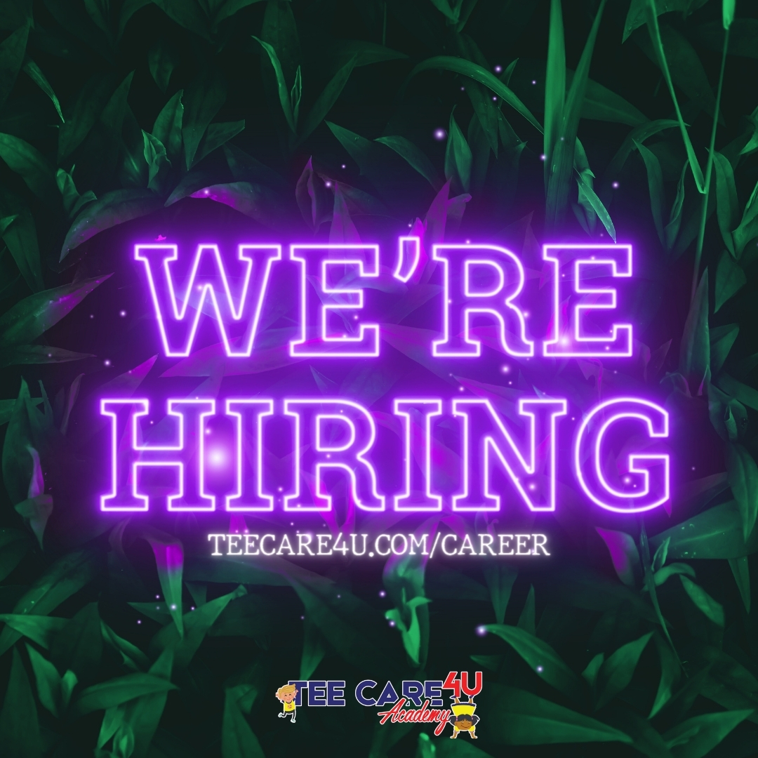 ✨📘 Teach, inspire, and transform at #TeeCare4U! We’re searching for creative and enthusiastic teachers to fill our classrooms with joy and learning. Apply now and let's educate with enthusiasm! #TeachersWanted #EduJobs #ShapeTheFuture #TeeCare4U