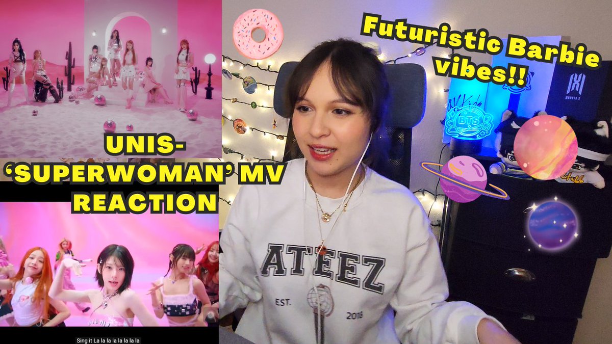 ''Cause I'm my own Superwoman!' This group & this MV are adorable! Congrats to these girls for winning Universe Ticket & debuting! My 1st ever reaction to @UNIS_offcl is now up! 🩷🍩
youtu.be/nAlQWPUTY10

#UNIS #유니스 #UNI_Story #WE_UNIS #SUPERWOMAN #슈퍼우먼
