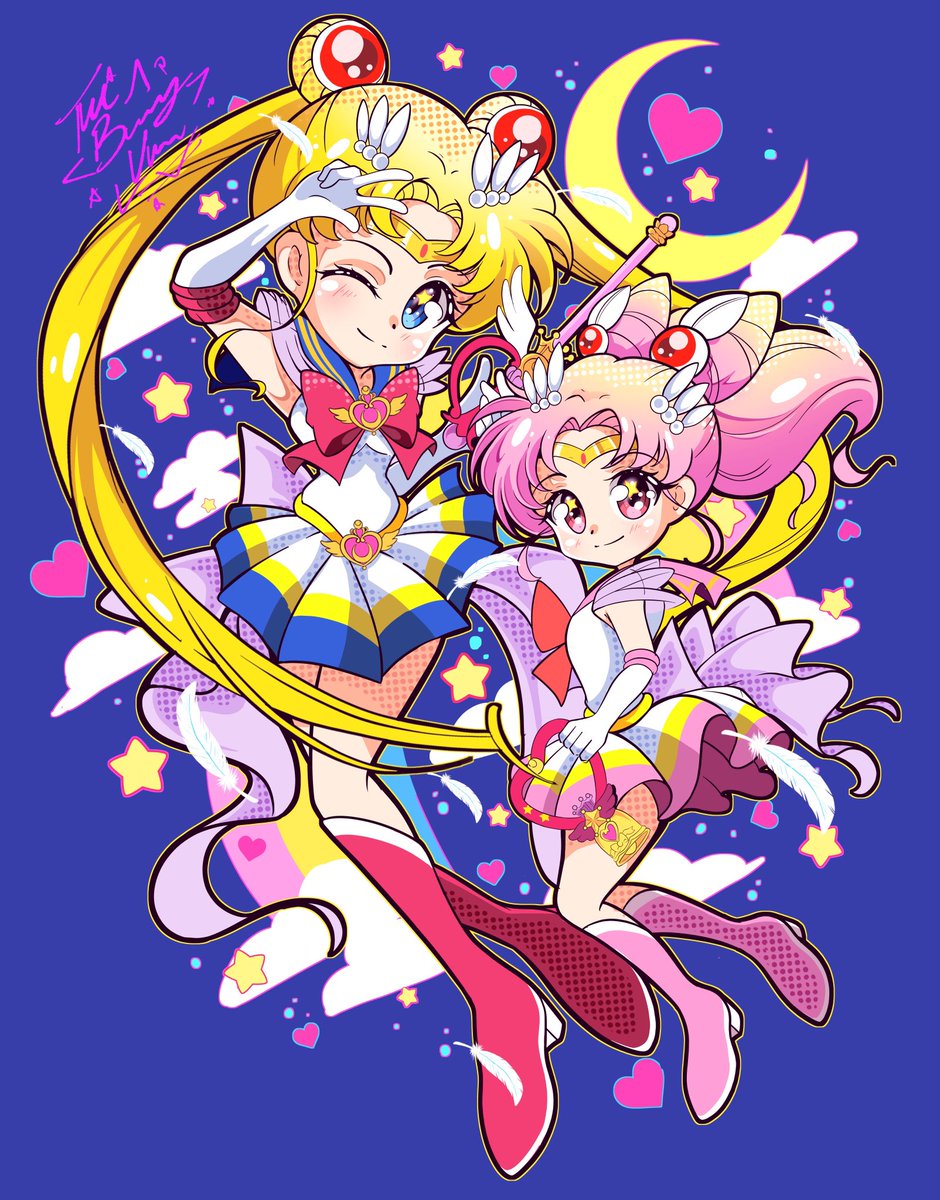 Sailor moon and Chibi moon sticker design 💖💕🥰
#SailorMoon
