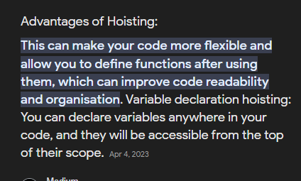 Eu realmente não consigo ver isso abaixo como vantagens, só causa confusão. A pessoa vai ler o codigo e tem que ler o codigo INTEIRO antes de tentar interpretar ele. Acho que só fazia sentido quando nao tinhamos modulos