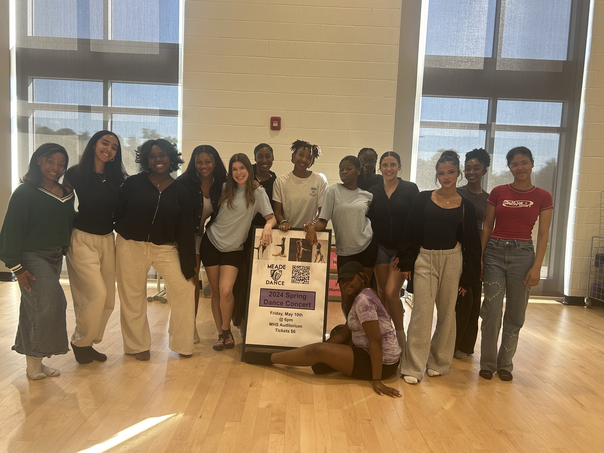 We look forward to seeing you at the Spring Dance Concert on Friday, May 10th at 6pm! Be careful you don't get "hypnotized" or "cry your heart out" as our seniors perform on the MHS stage for the last time.  gofan.co/event/1464669?… <a href="/MeadeHSAACPS/">MeadeHSAACPS</a> <a href="/principal_durr/">Dr. Ryan Durr</a> @aacpsdance
