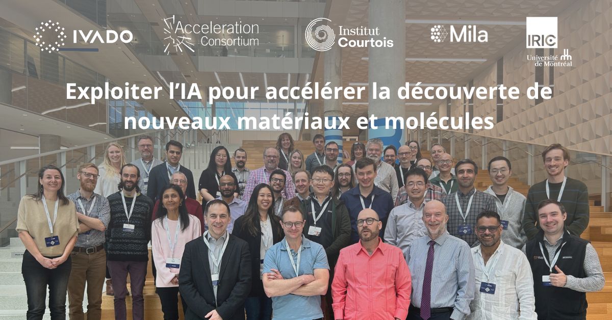 📢 IVADO et l'@acceleration_c @ICourtois_UdeM @Mila_Quebec @IRIC_umontreal sont heureux d’annoncer une série d’initiatives visant à étendre et à renforcer leur collaboration pour faire progresser l’utilisation de l'#IA pour la découverte scientifique ➡️ivado.ca/2024/05/02/ann…