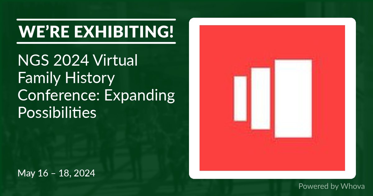 We are excited to announce that Storied will be exhibiting at NGS 2024 Virtual Family History Conference: Expanding Possibilities on May 16 - 18, 2024. 🎉🎉 Like or comment if you’ll be there! #Storied #Genealogy #FamilyHistory #Ancestry @NGSGenealogy - via #Whova Event Platform