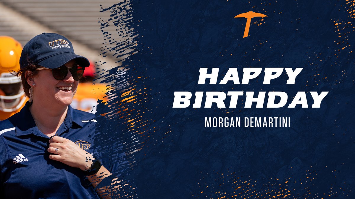 Happy birthday to Associate Director of Sports Medicine and Head Football Athletic Trainer, Morgan DeMartini‼️⛏️ #WinTheWest | #PicksUp