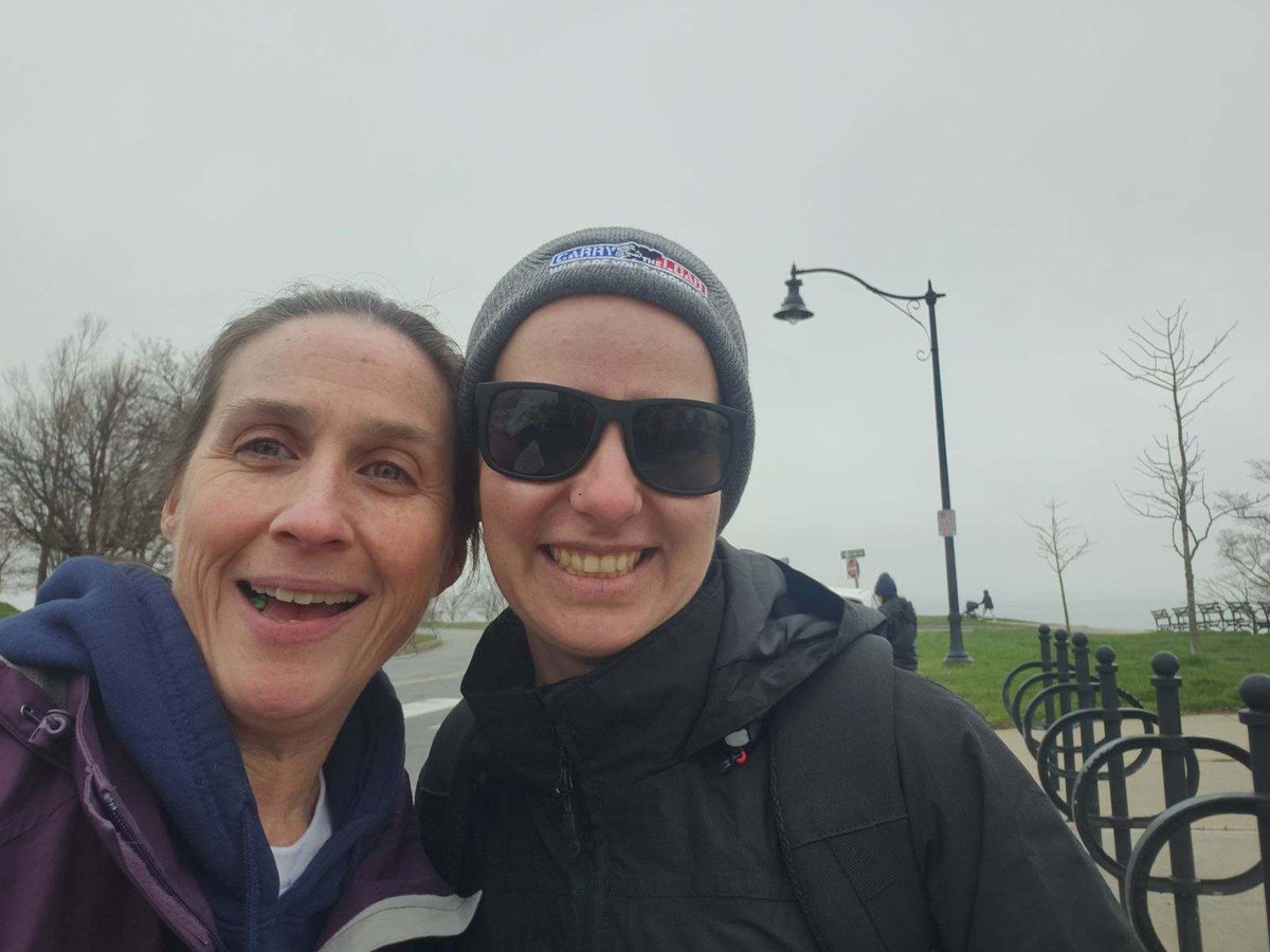Courtney continues her journey, day #2 walking 8 miles in Portland Maine with @CarryTheLoad! Our teammates from @BankofAmerica joined her, proudly carrying the flag and those brave men and women who have served our cournty. #bofavolunteers @ColleenMatteso1