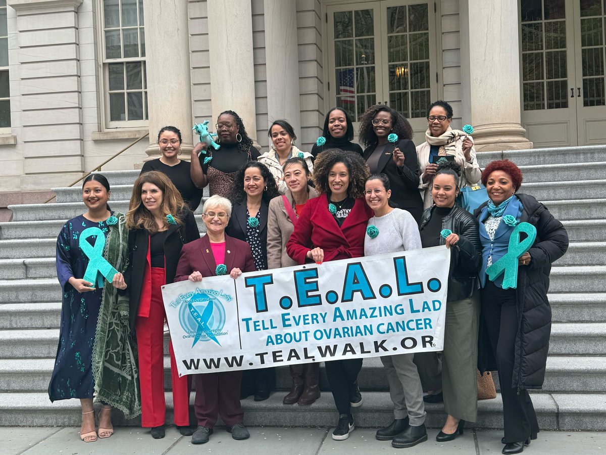 Joined with Women’s Caucus and T.E.A.L. (Tell Every Amazing Lady) to raise awareness about ovarian cancer and emphasize the importance of early detection and treatment. Awareness is key in the fight against cancer. @TEALWALK