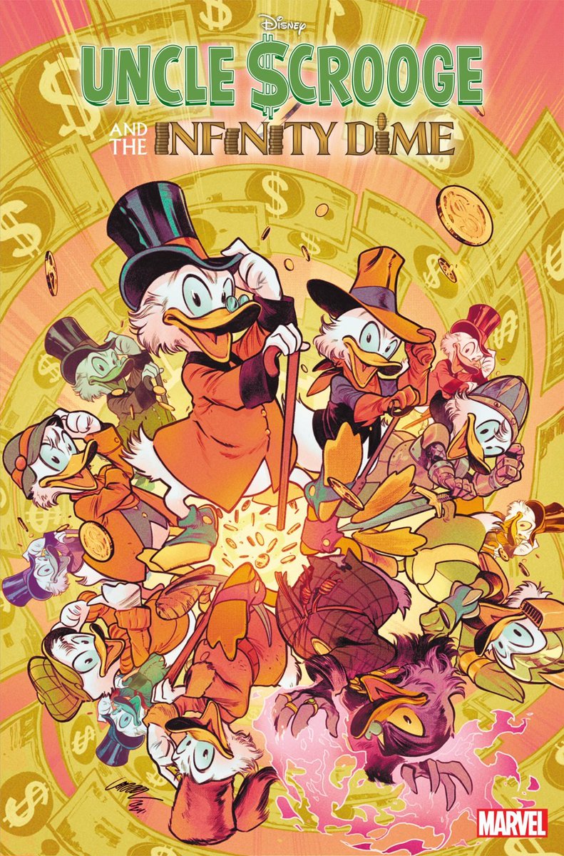 The variant cover I did for UNCLE SCROOGE #1, gorgeously colored by @KikinhoJ . I think I've never drew him before, and took me a couple of attempts to get the likeness, but it was a really fun one to do. Thanks for the confidence you put on me, @Disney