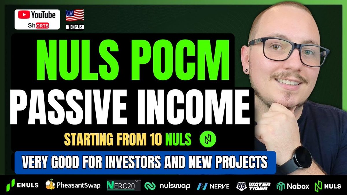 Passive income starting from 10 #Nuls 💰🚀🌐 ⏯️Watch the short video on Nuls' official YouTube channel: youtube.com/shorts/TIvtSJj… #crypto #bitcoin #nft #defi @binance #crosschain #evm #ethereum #BitcoinLayer2 #brc20 #pocm #passiveincome