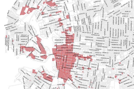 These are the transient areas, where short term rentals were allowed, spurring on thousands of private investor mixed use buildings that today are 20% str 80% long term housing. NDP have turned the people who built this town into criminals; the people that financed 80% homes