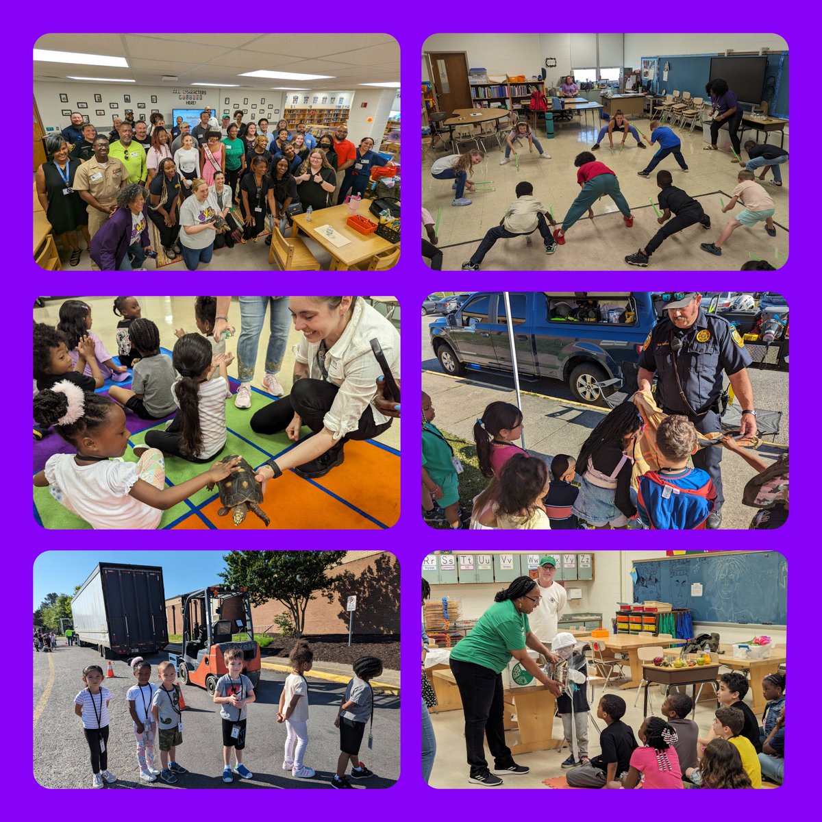 A HUGE THANK YOU goes out to everyone who was part of Camelot's Career Day! 💜 Our Knights heard from 30 different professionals. 💜 'What do you want to be when you grow up?'  #EmpowerCPS #CareerDay #ItTakesACommunity #WeAreTheKnights