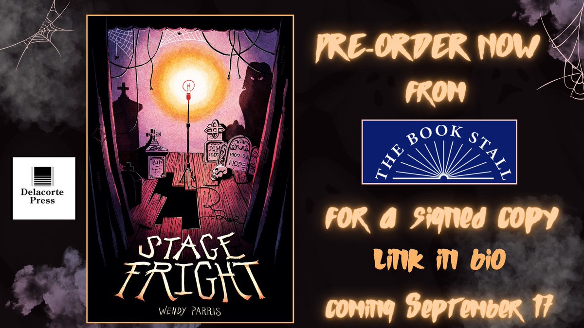 Only 4 months or so until STAGE FRIGHT releases! You can pre-order now for a signed copy...link in bio 💀👻 @thebookstall @randomhousekids #2024sophomorebooks #middlegradebooks #spookymg #mglit #kidlit