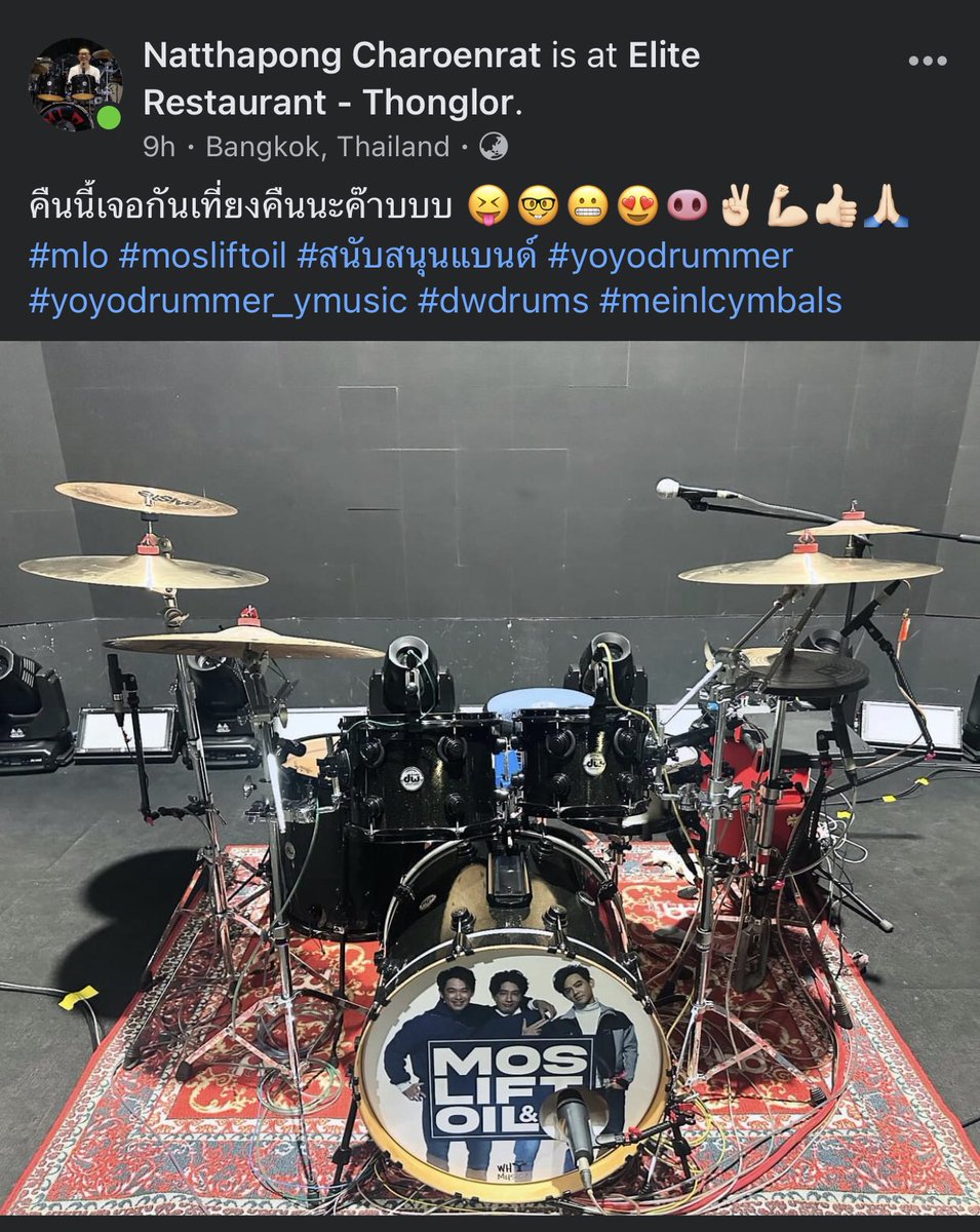 The drumset for MLO concert 🤩🥁