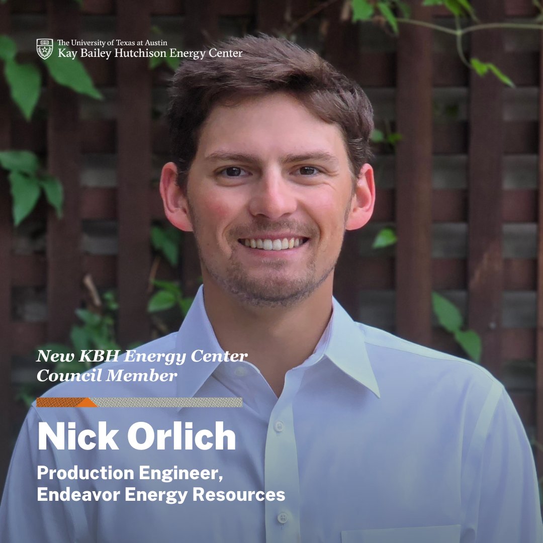 We're pleased to welcome Nick Orlich to the KBH Energy Center Council! Nick is a Production Engineer at @endeavor_energy, where he is gaining hands-on experience through a field rotation in the Permian basin. Thank you for your support!🤘