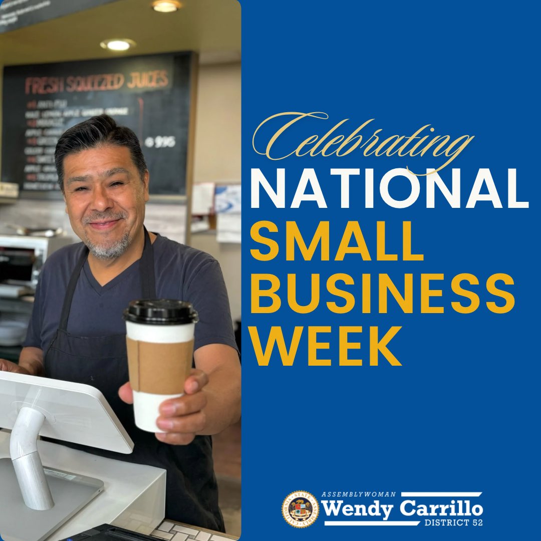This week, we are celebrating National Small Business Week! 🎉 Let's give a big shoutout to all the amazing local businesses that make our communities thrive ✨ Pictured here is AD 52’s very own Reggie from Reggie's Deli in Echo Park!