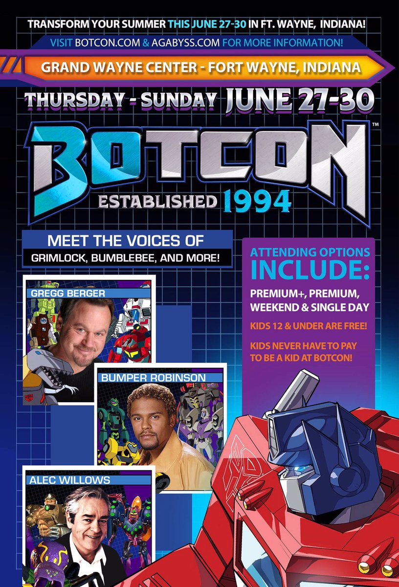 The magic continues this summer for Transformers fans at BotCon ‘24. Preregister now for additional perks! BotCon.com Agabyss.com/BotCon