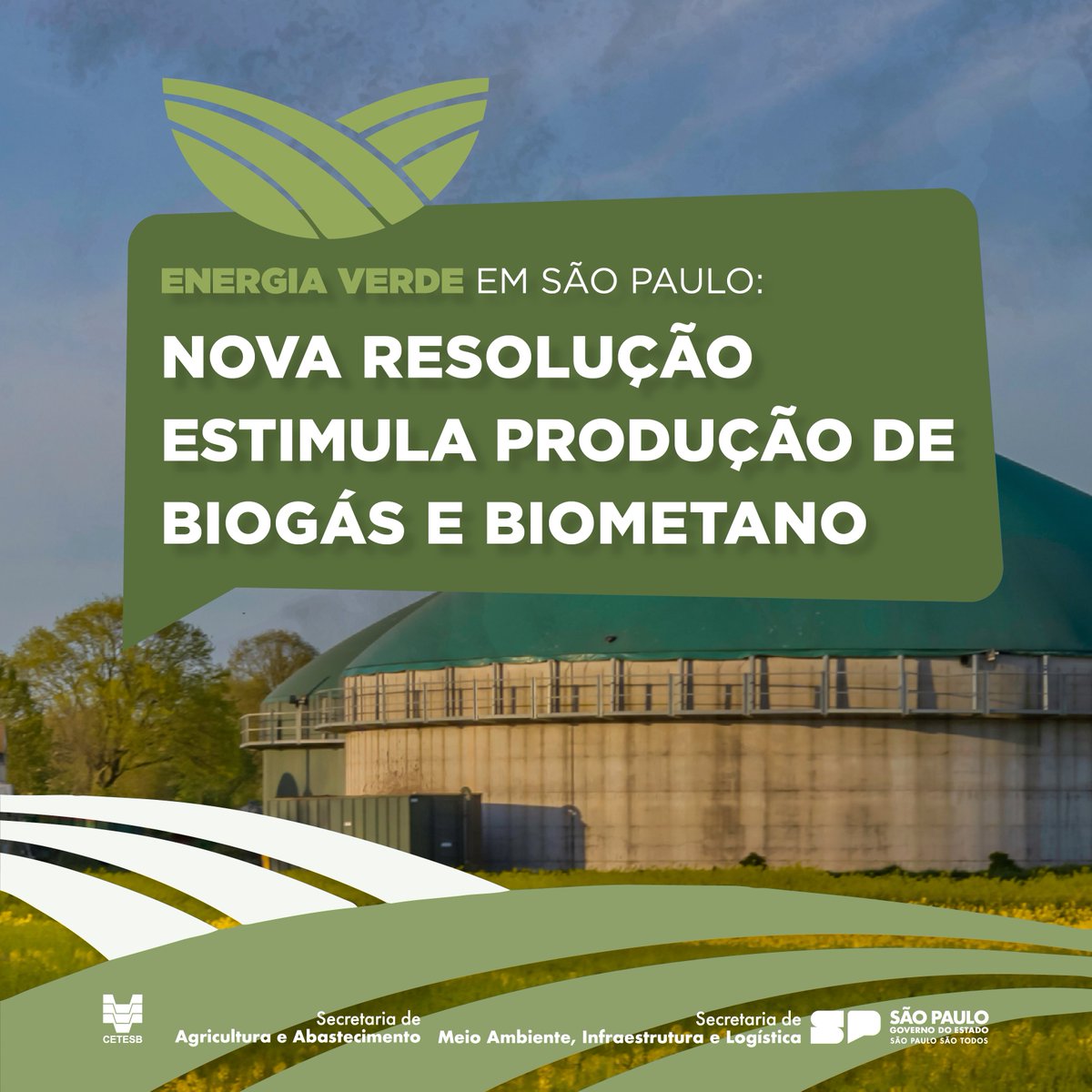 🌱💡 O Agro é sustentabilidade!

São Paulo acaba de dar um passo importante lançando uma resolução para o licenciamento ambiental de equipamentos biodigestores para geração de energia de biometano e biogás em propriedades e indústrias.

#energiaverde #biometano #energiarenovavel