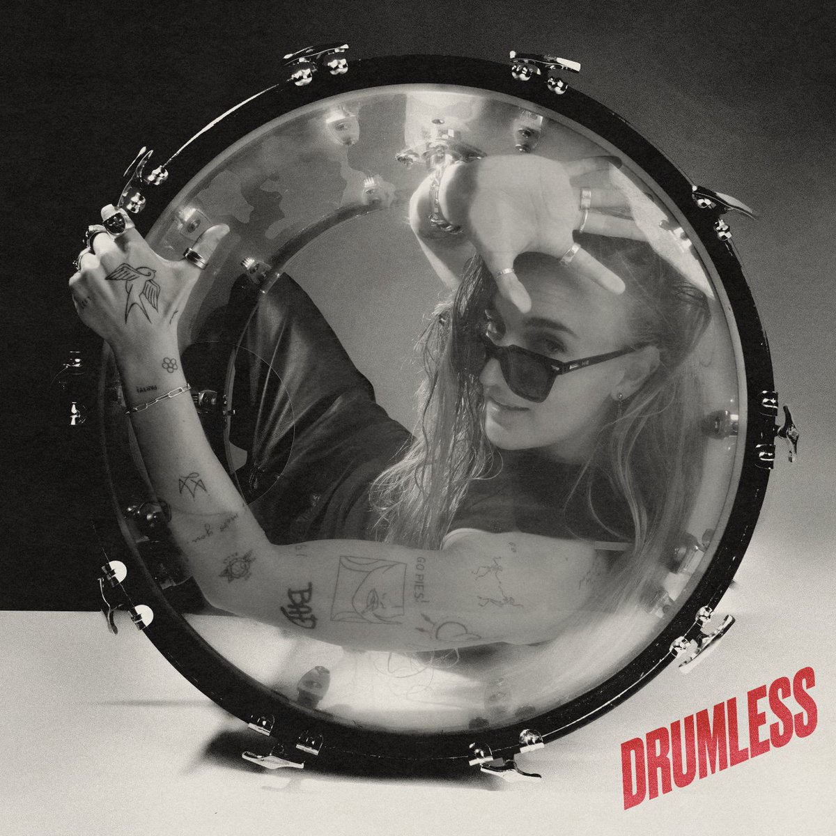 Ya guessed it !! I’m dropping my cute little “drumless” EP next Friday …… I love covering and rearranging songs so I did it for my own songs off DRUMMER but reproduced them and made them “drumless” ❌🥁 pre-order now: ffm.to/drumless